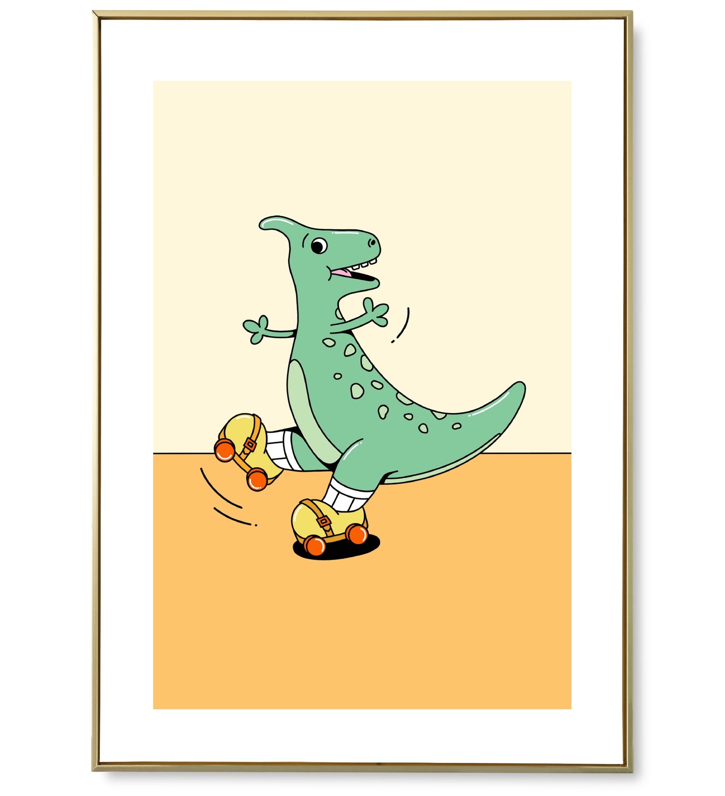 Affiche Dinosaure Roller