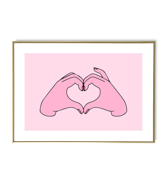 Heart with hands
