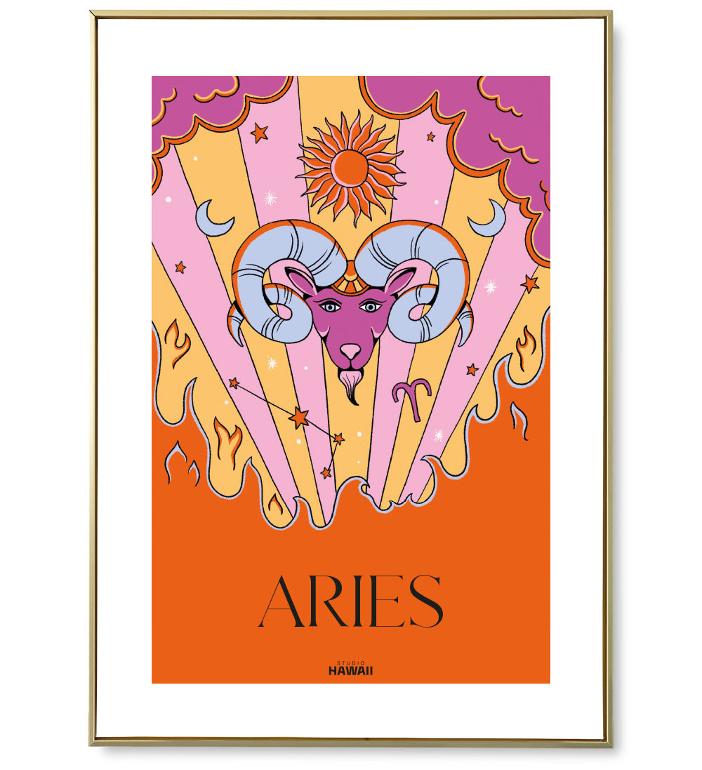 Affiche astro Aries