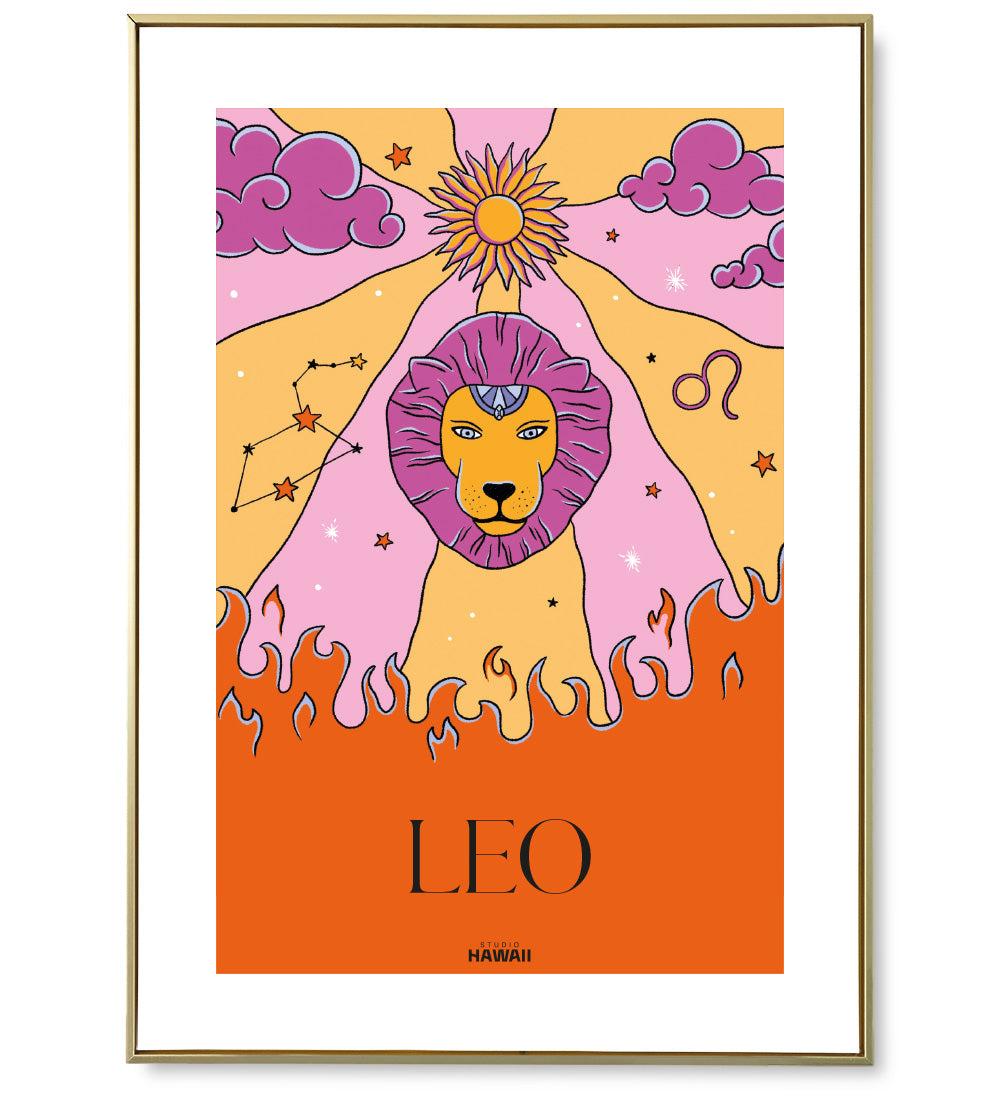 Leo astro poster