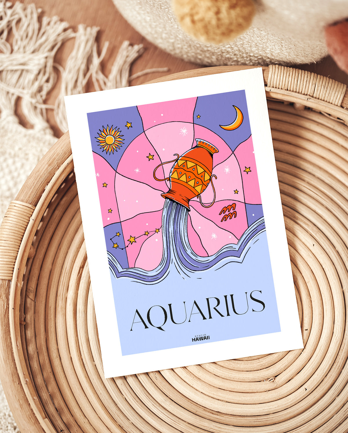 Affiche astro Aquarius