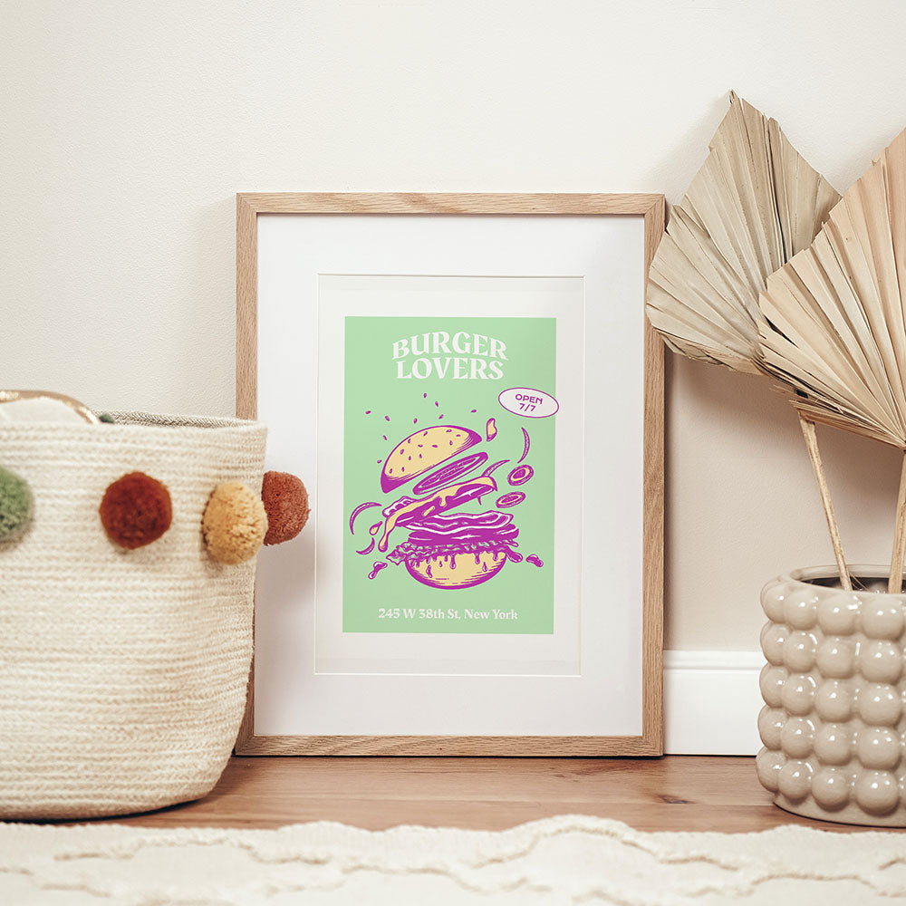 Affiche Burger lovers