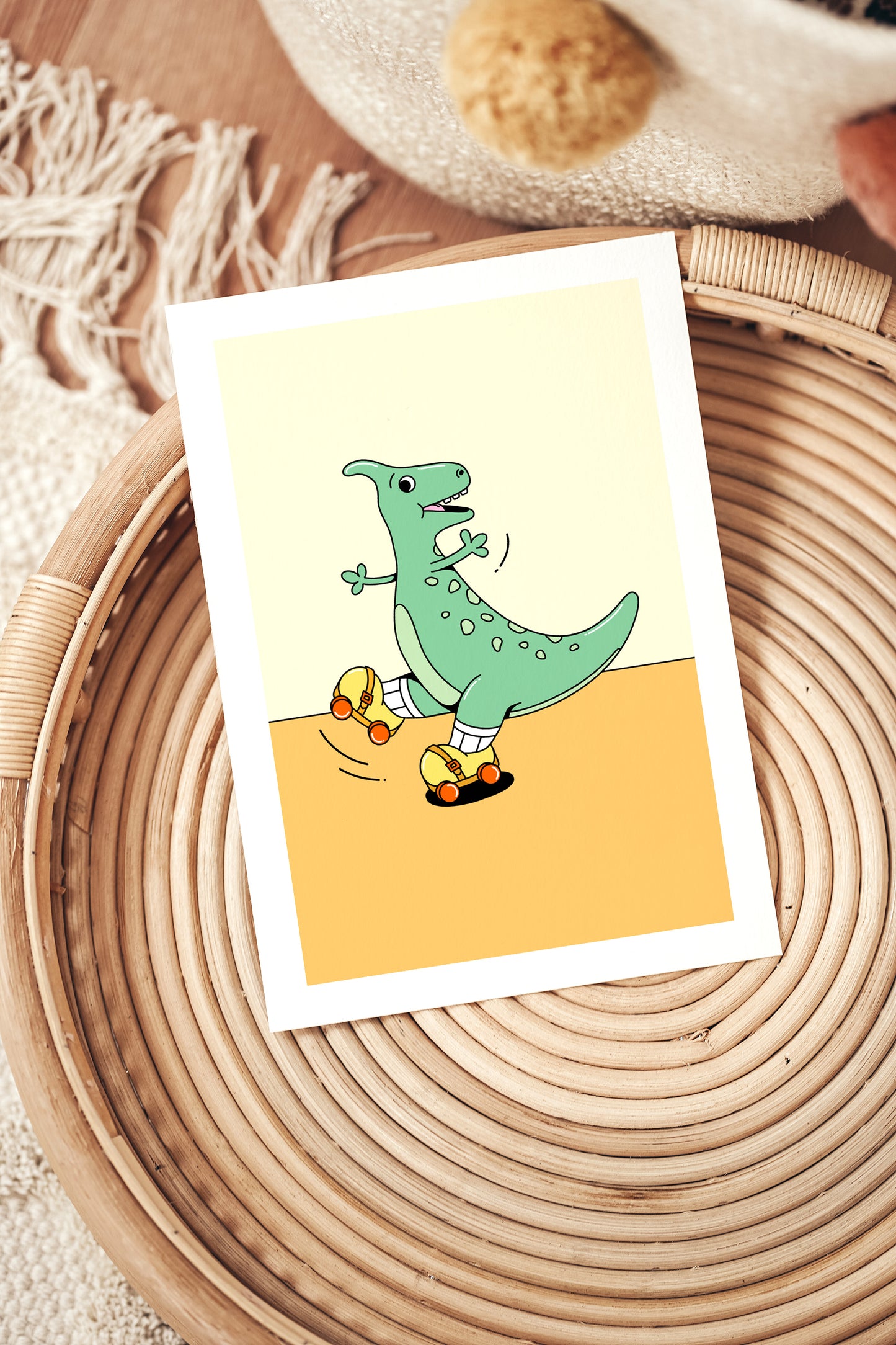 Affiche Dinosaure Roller