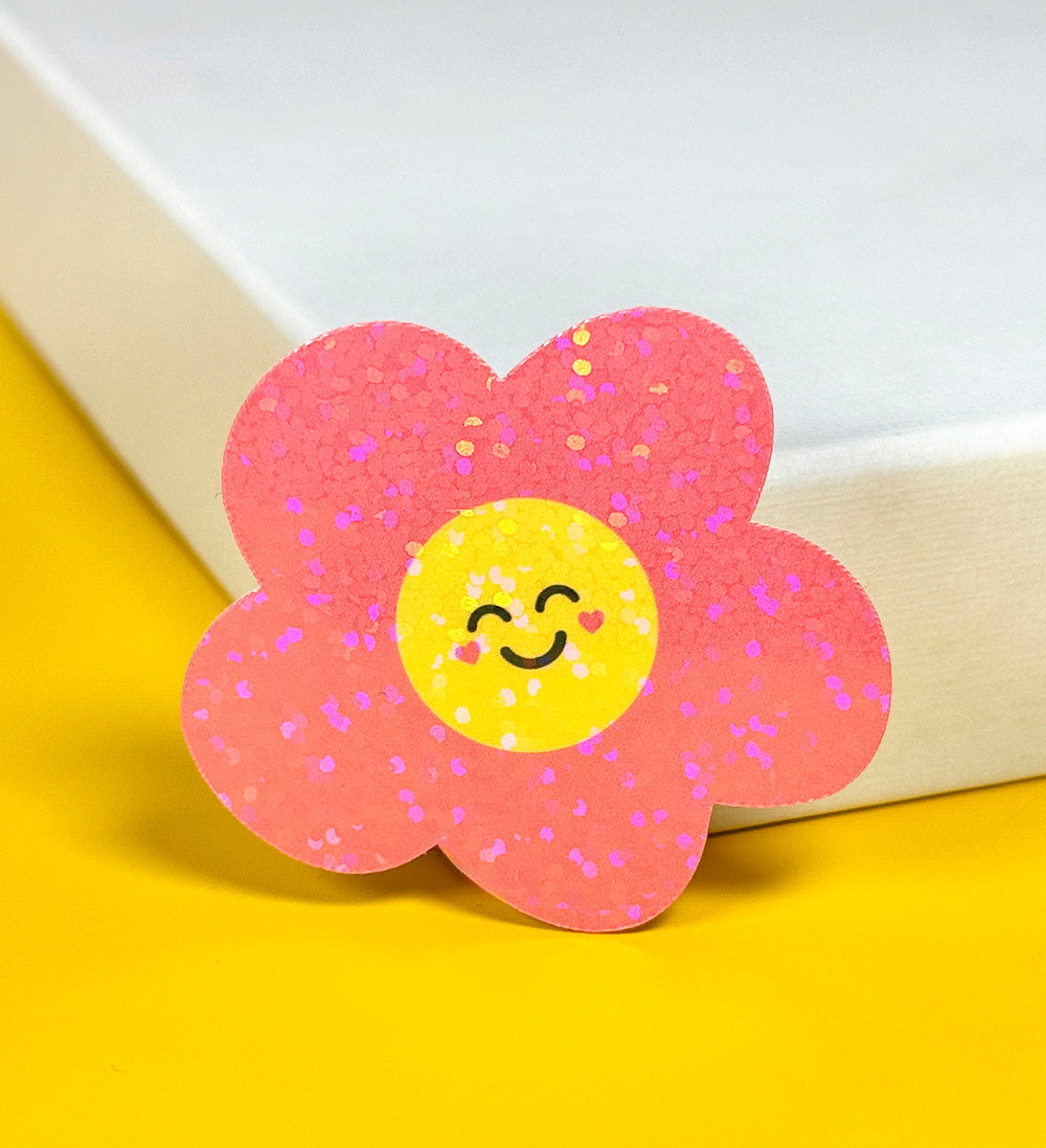 Sticker Fleur rose