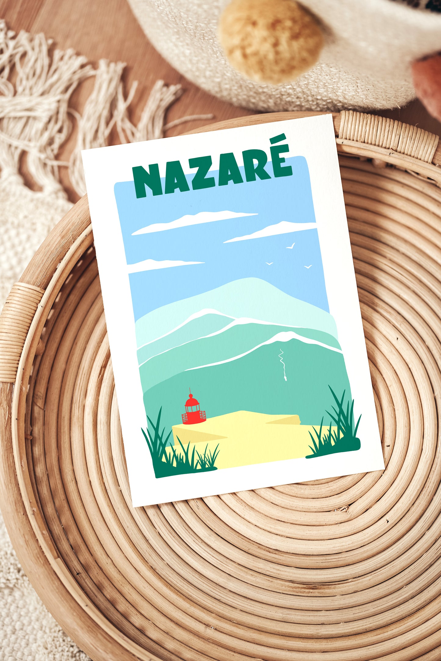 Affiche ville Nazaré