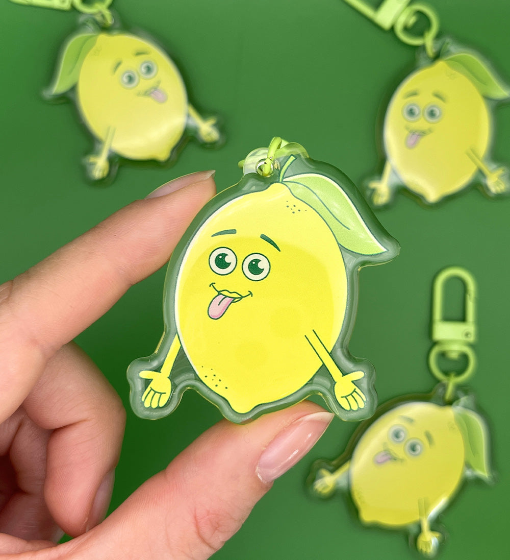 Porte-clés citron