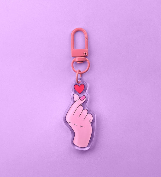 Korean love keychain