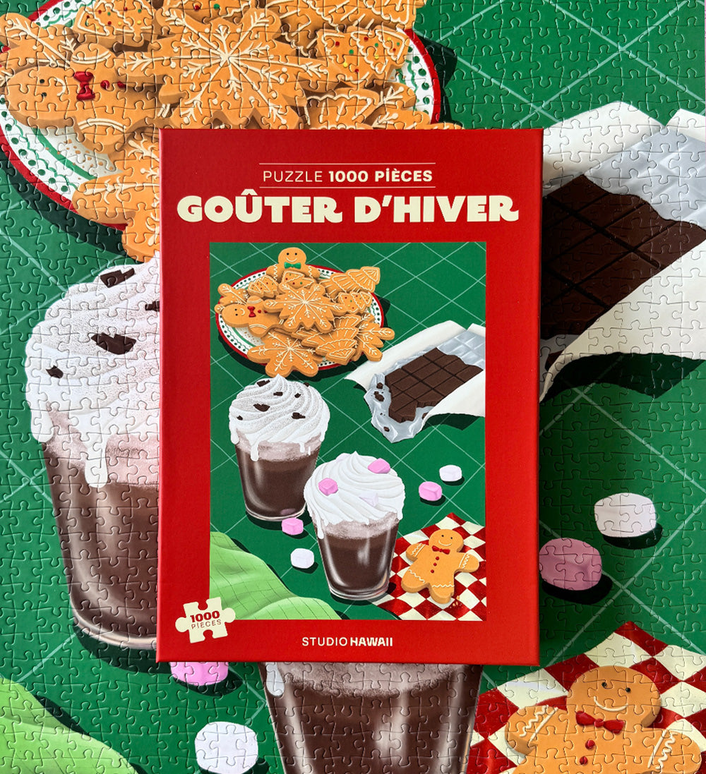 Puzzle 1000 pièces - Goûter d'hiver