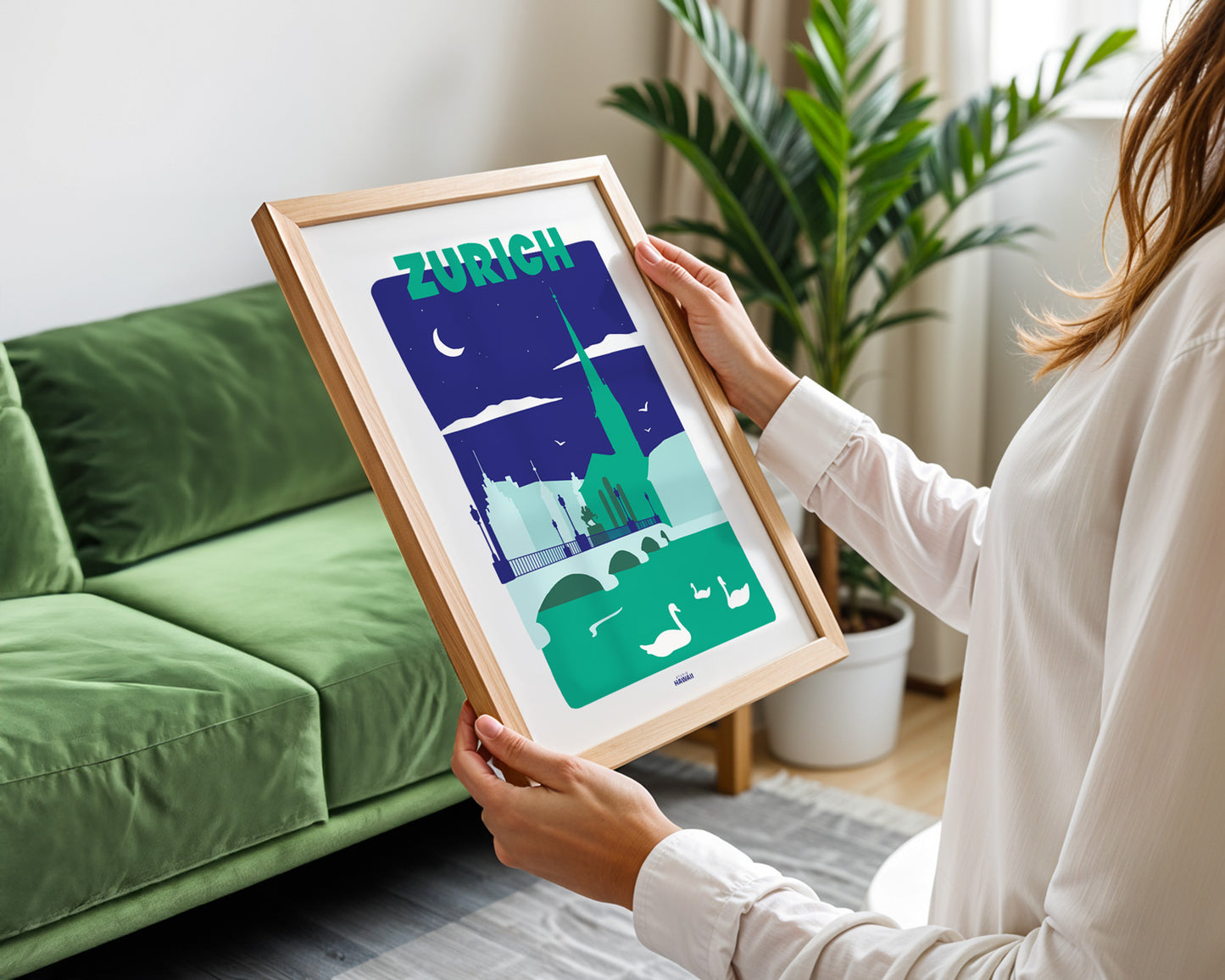 Affiche ville Zurich