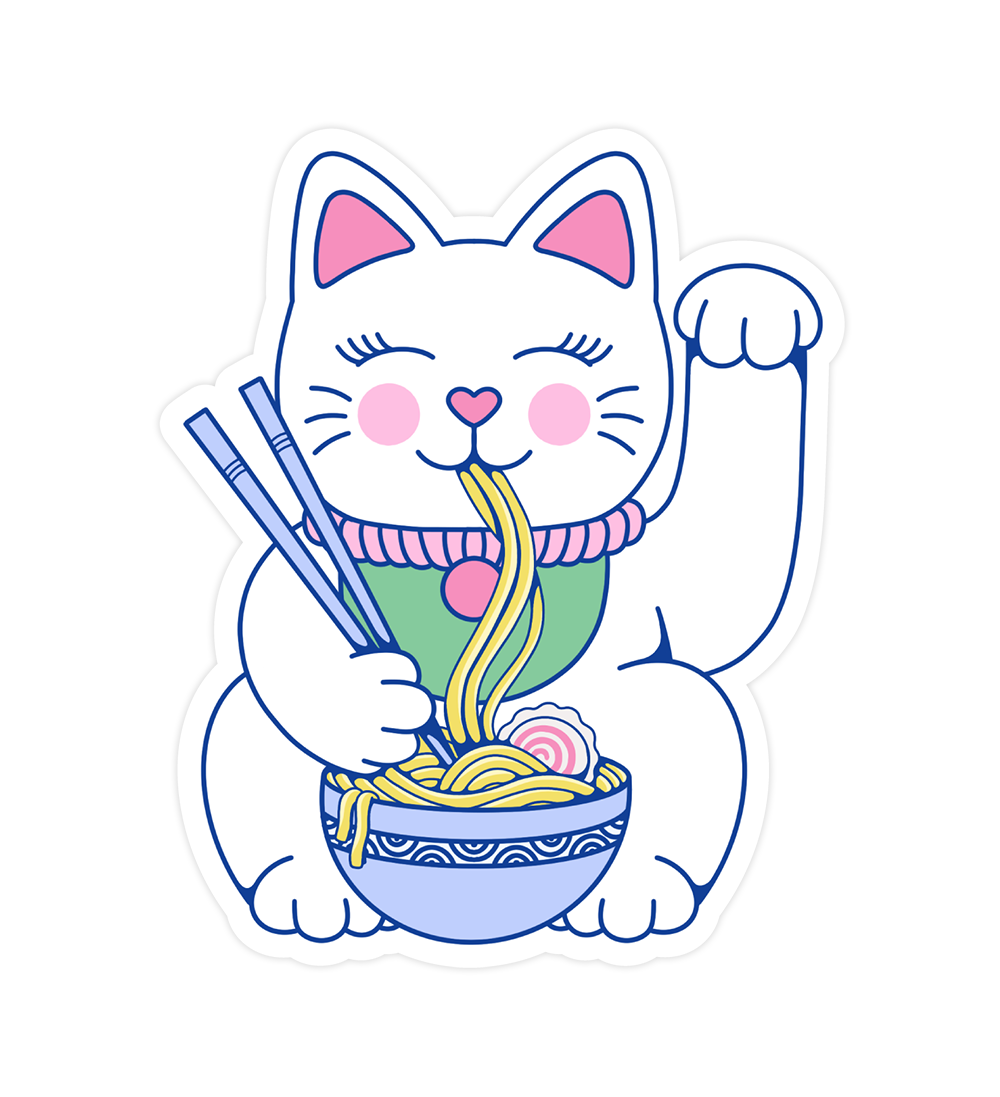 Sticker Maneki-Neko