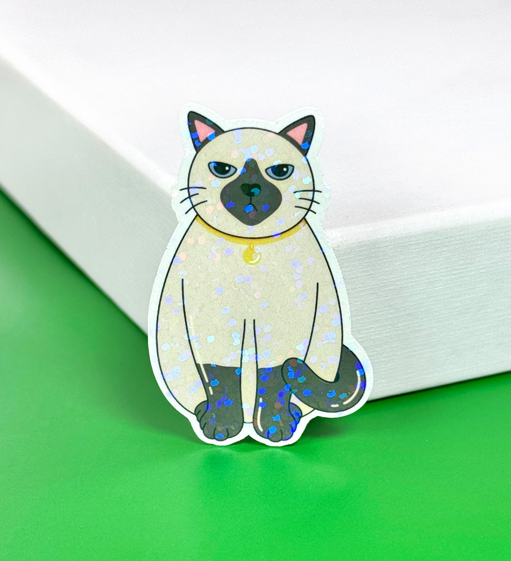 Sticker chat grincheux