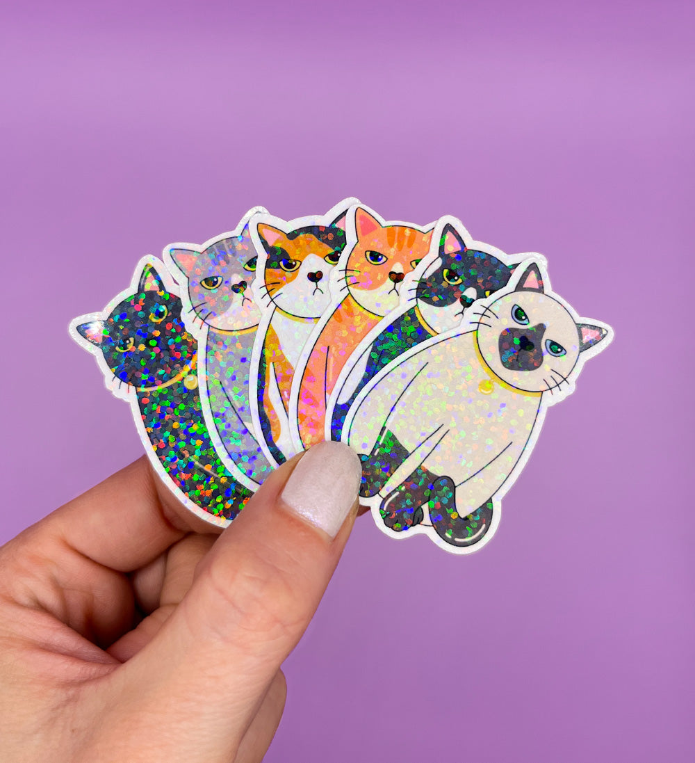 Sticker chat grincheux