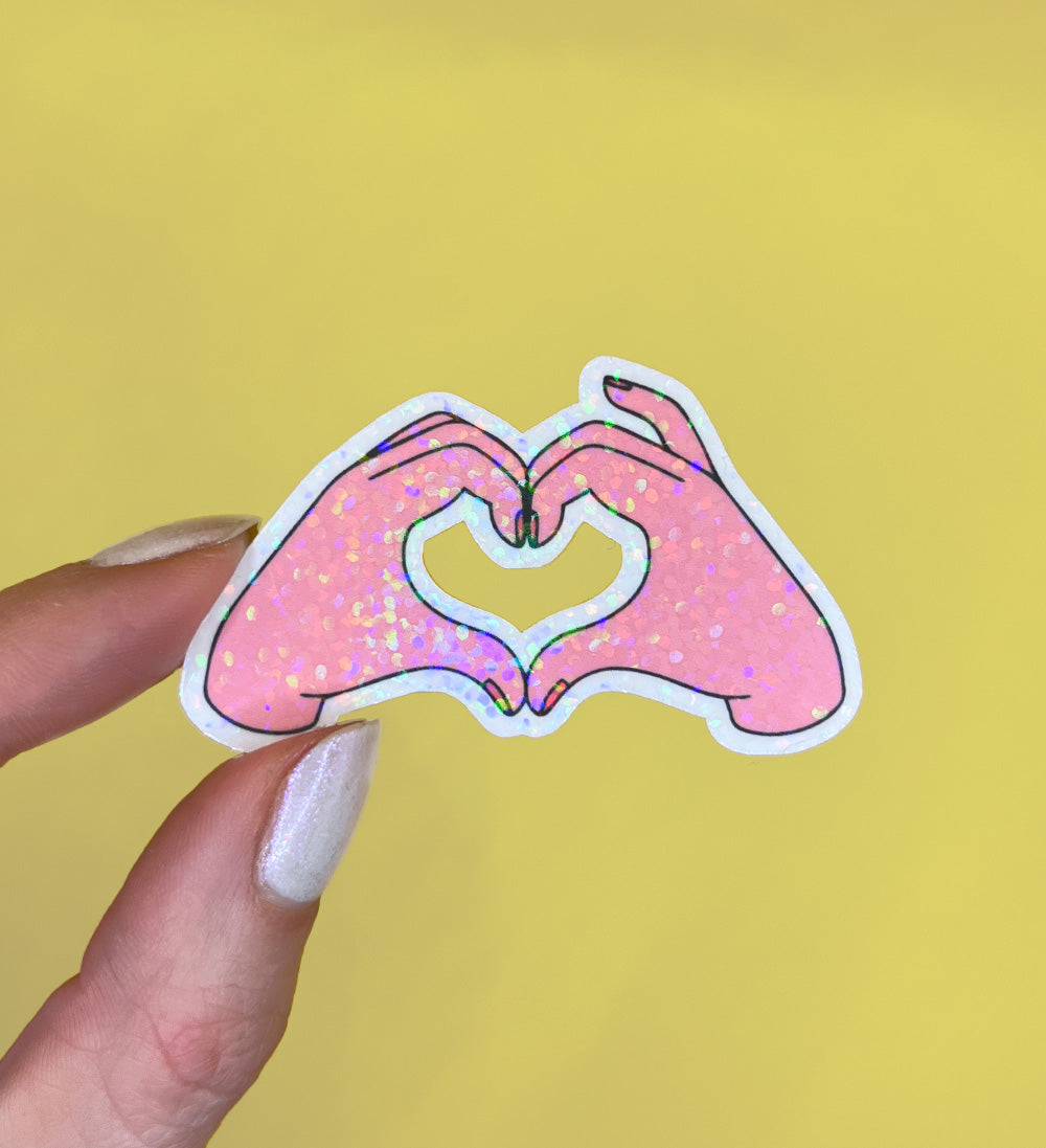Sticker Coeur avec les mains