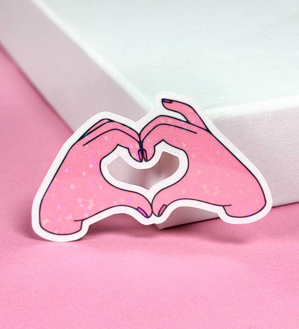 Sticker Coeur avec les mains