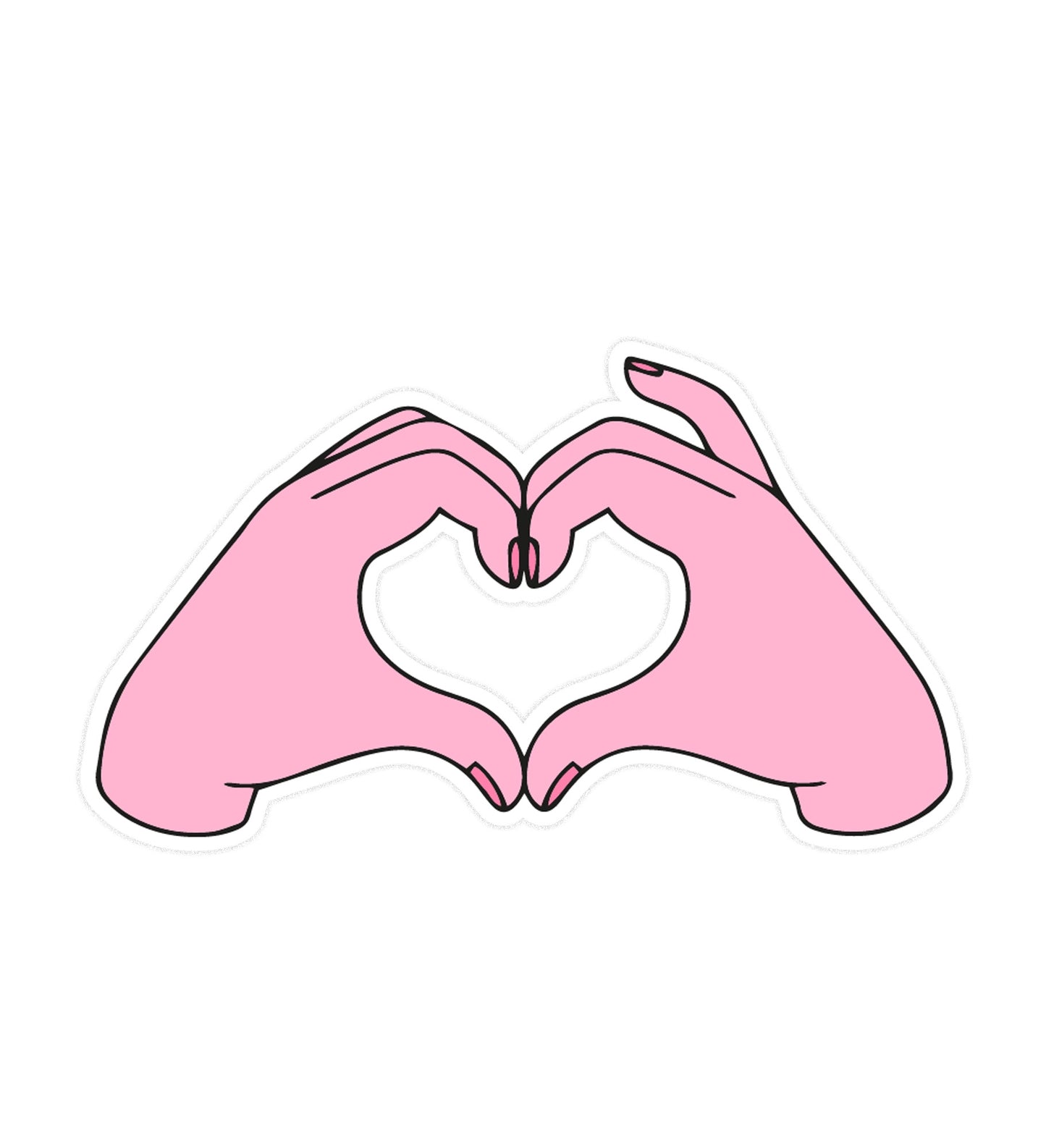 Sticker Coeur avec les mains