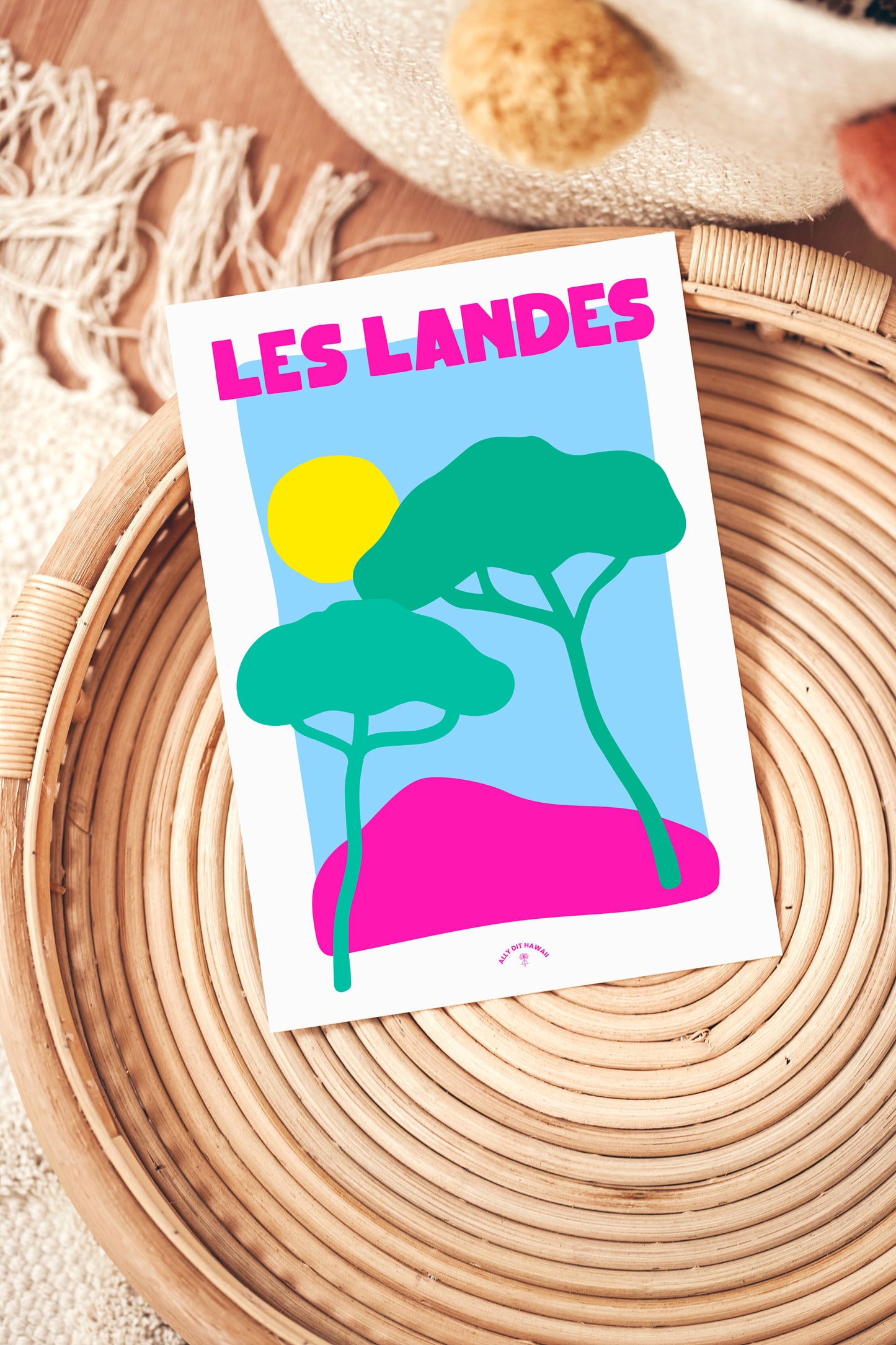 Affiche ville Les Landes