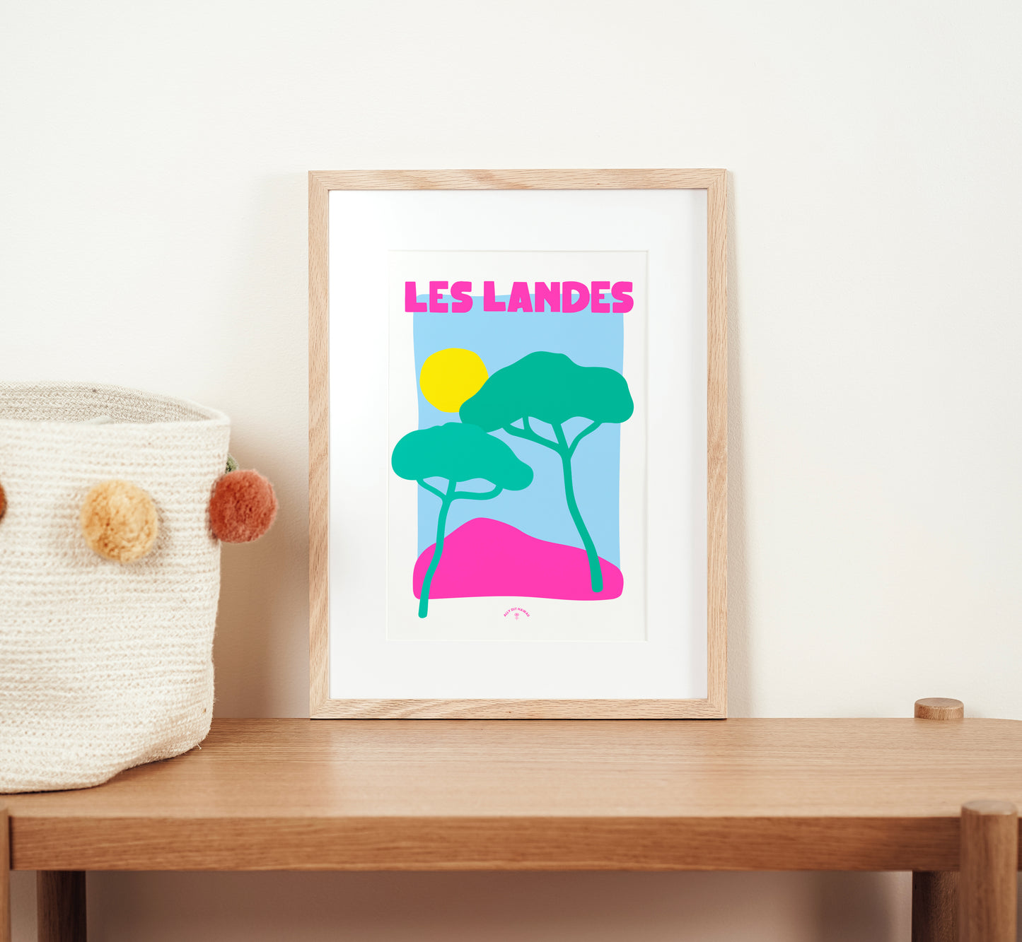 Affiche ville Les Landes