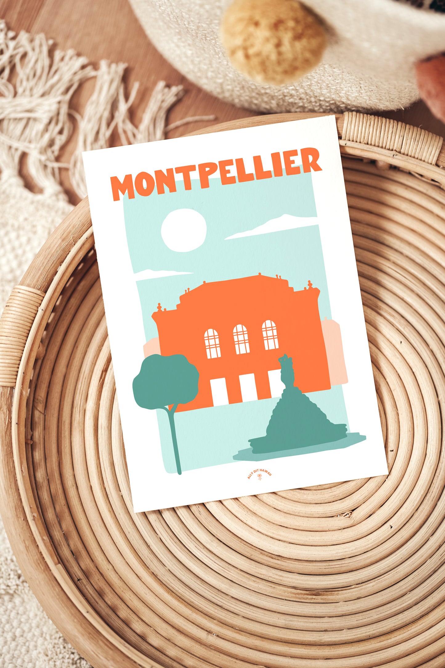 Affiche ville Montpellier