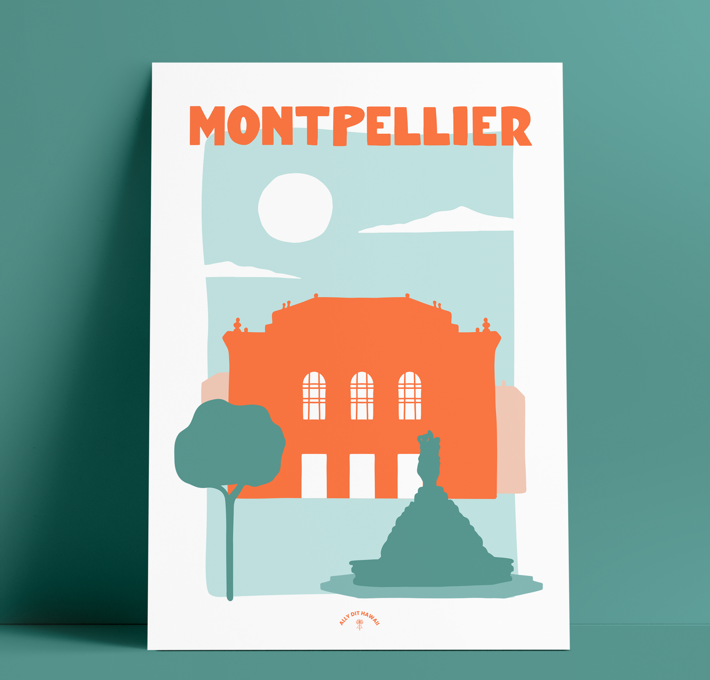 Affiche ville Montpellier
