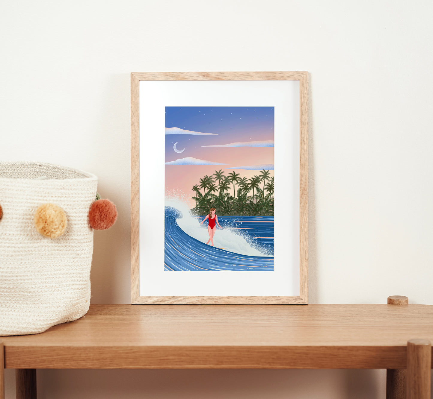 Affiche Surf à Hawaii