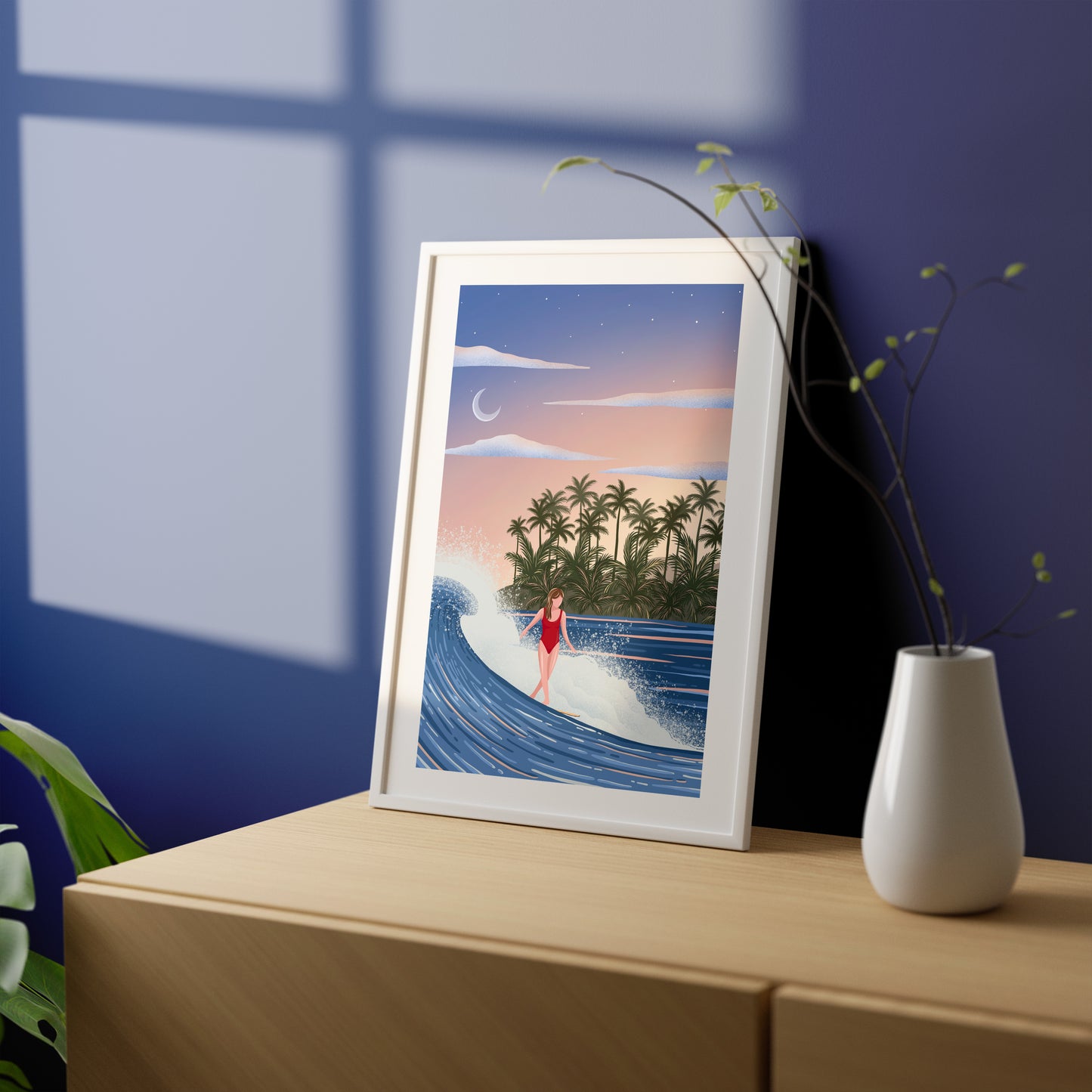 Affiche Surf à Hawaii