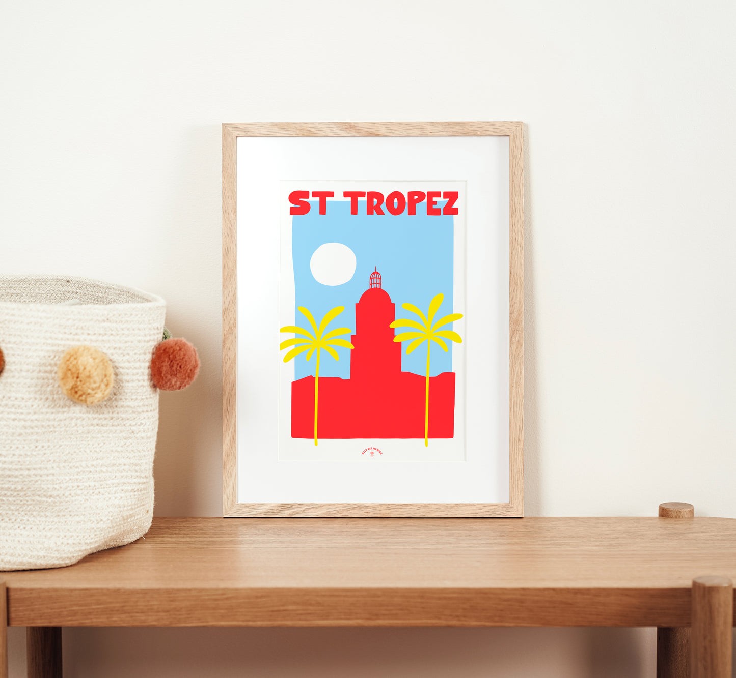 Affiche ville Saint Tropez