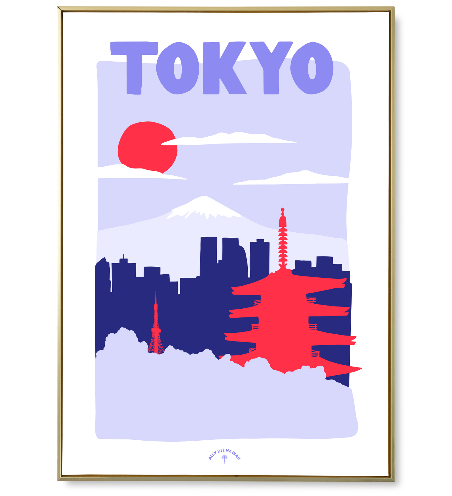 Affiche ville Tokyo
