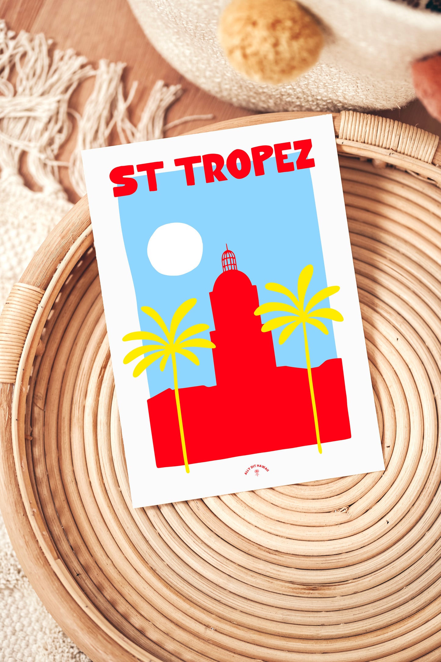 Affiche ville Saint Tropez