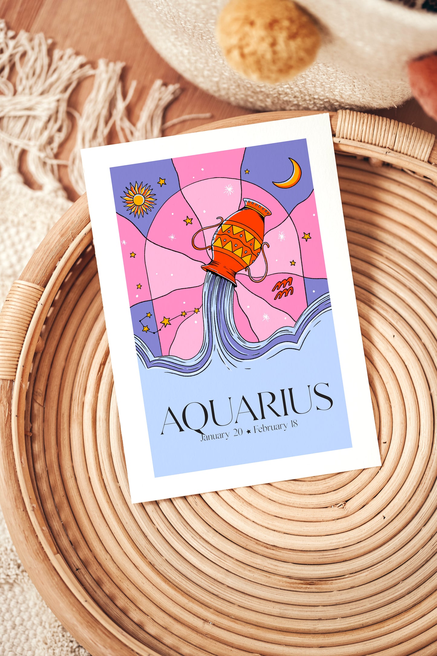 Affiche astro Aquarius
