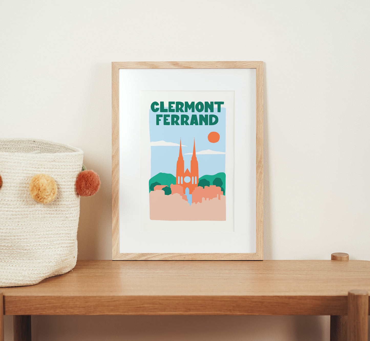 Affiche ville Clermont Ferrand