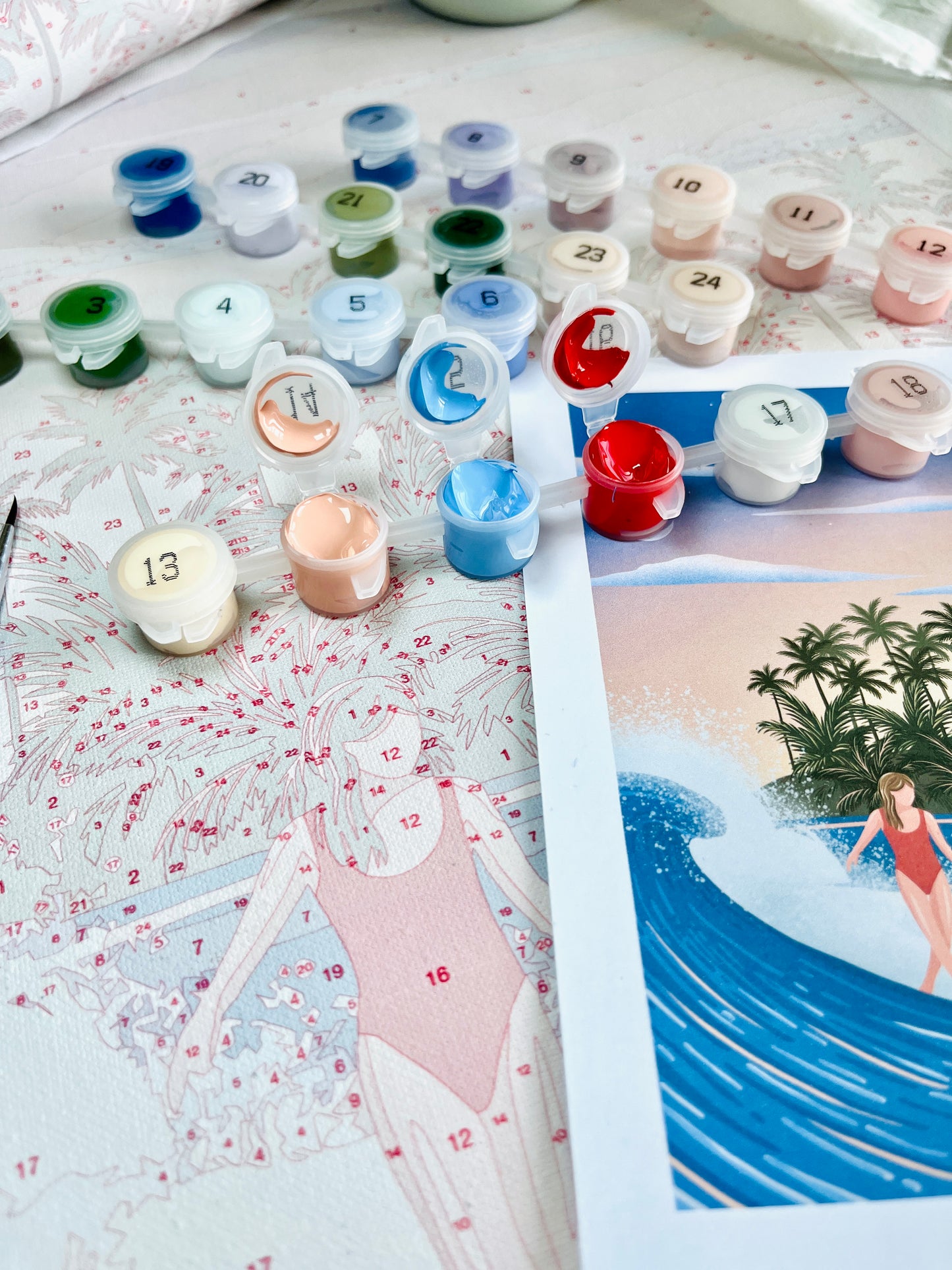 Kit peinture par numéro - Surf à Hawaii