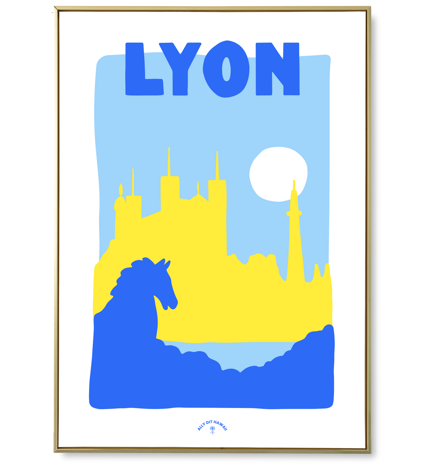 Affiche ville Lyon