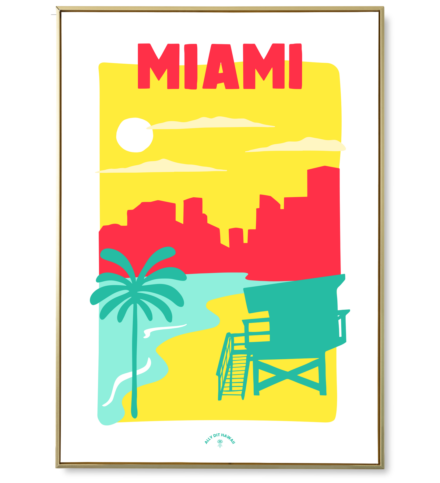 Affiche ville Miami