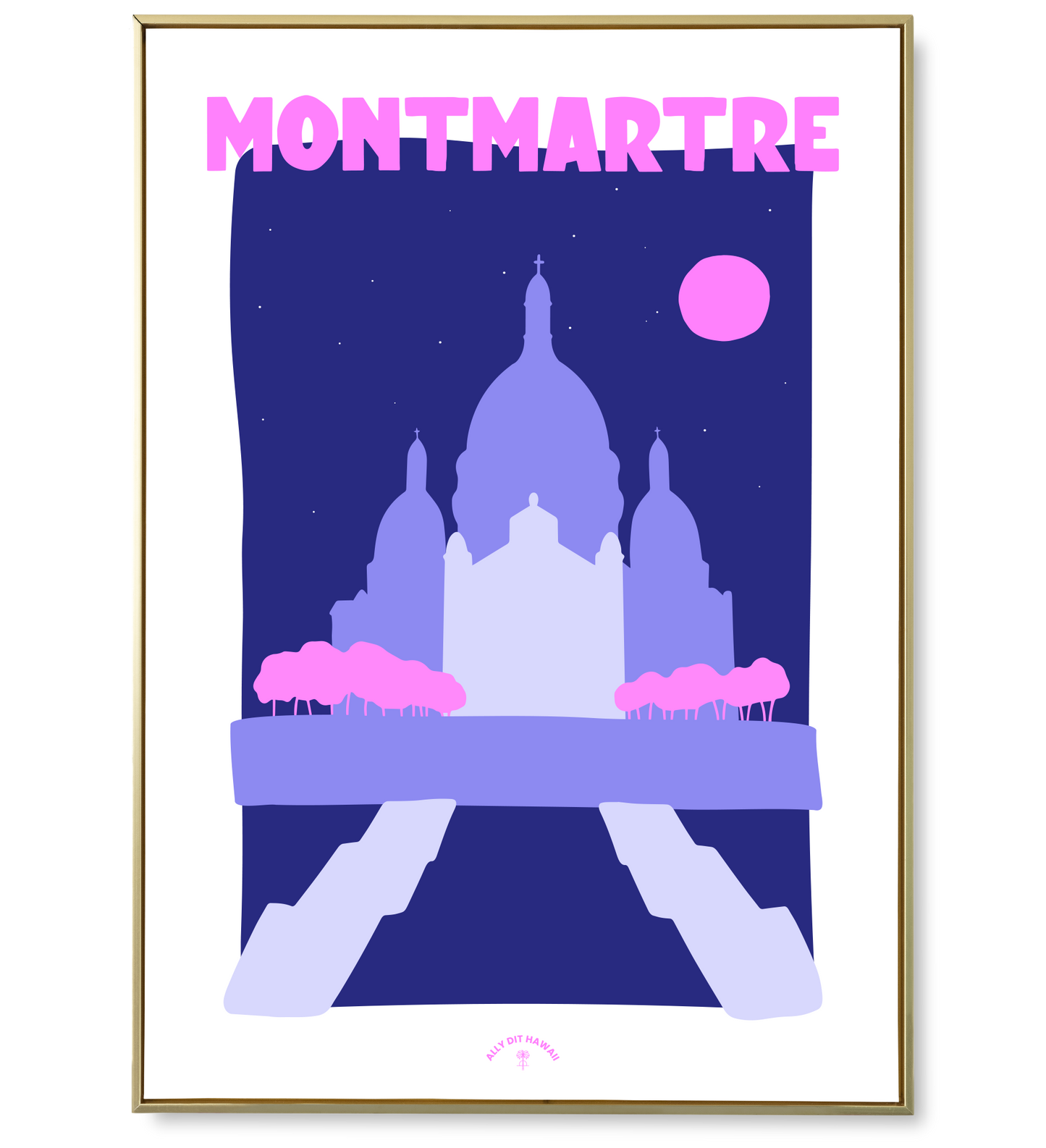 Affiche ville Montmartre