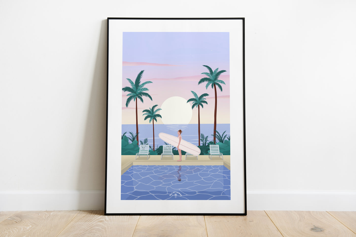 Affiche Surf and pool