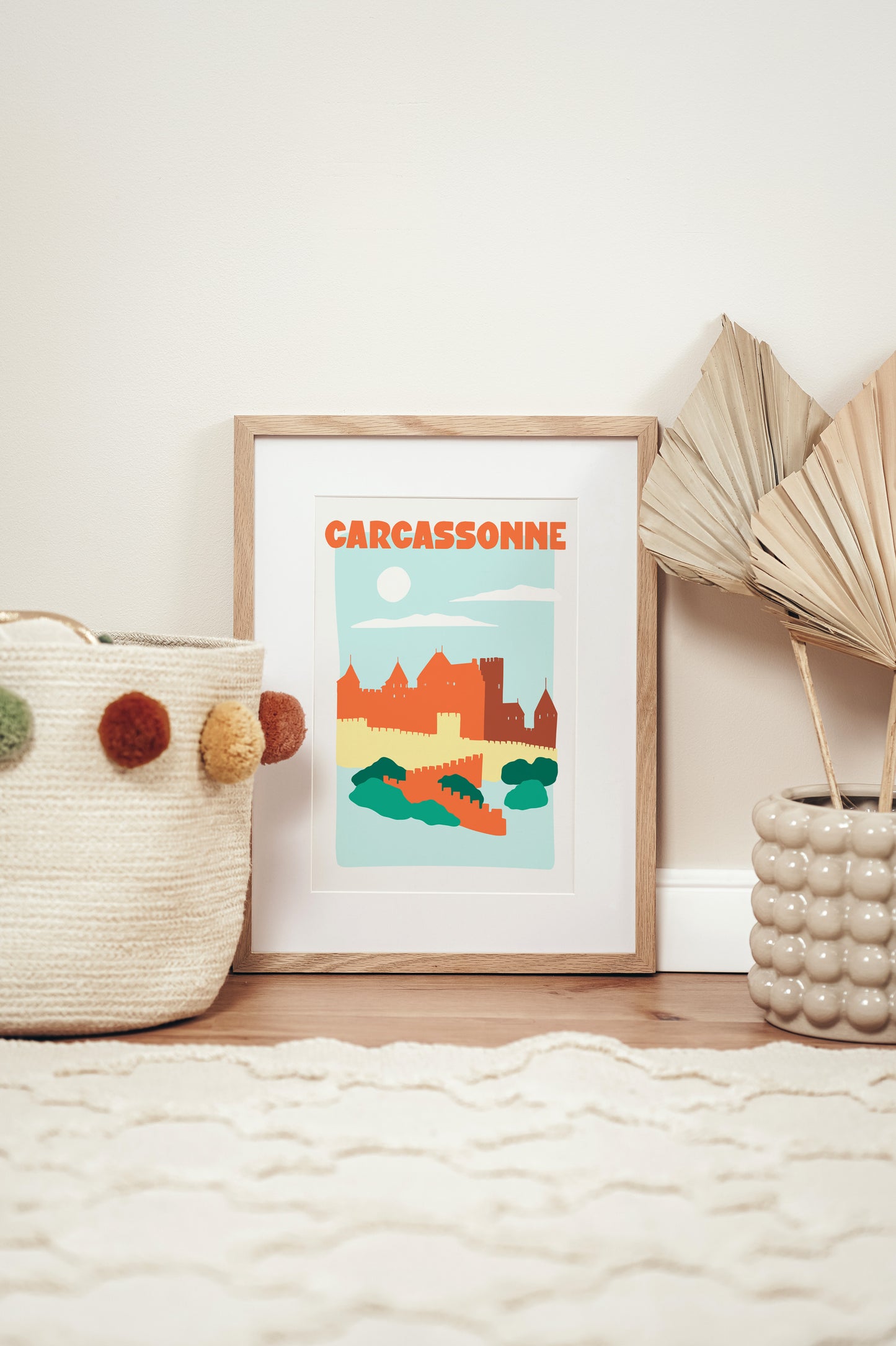 Affiche ville Carcassonne