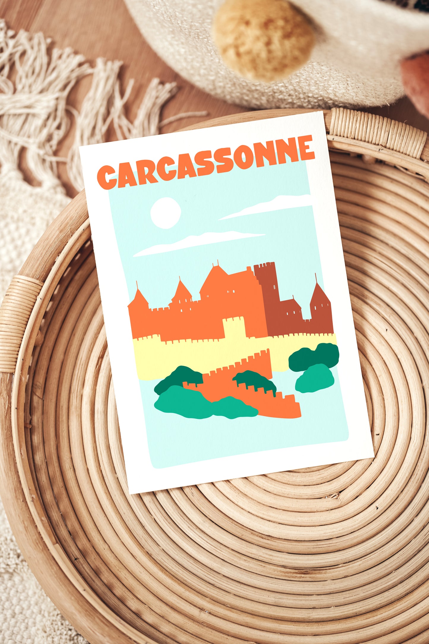 Affiche ville Carcassonne