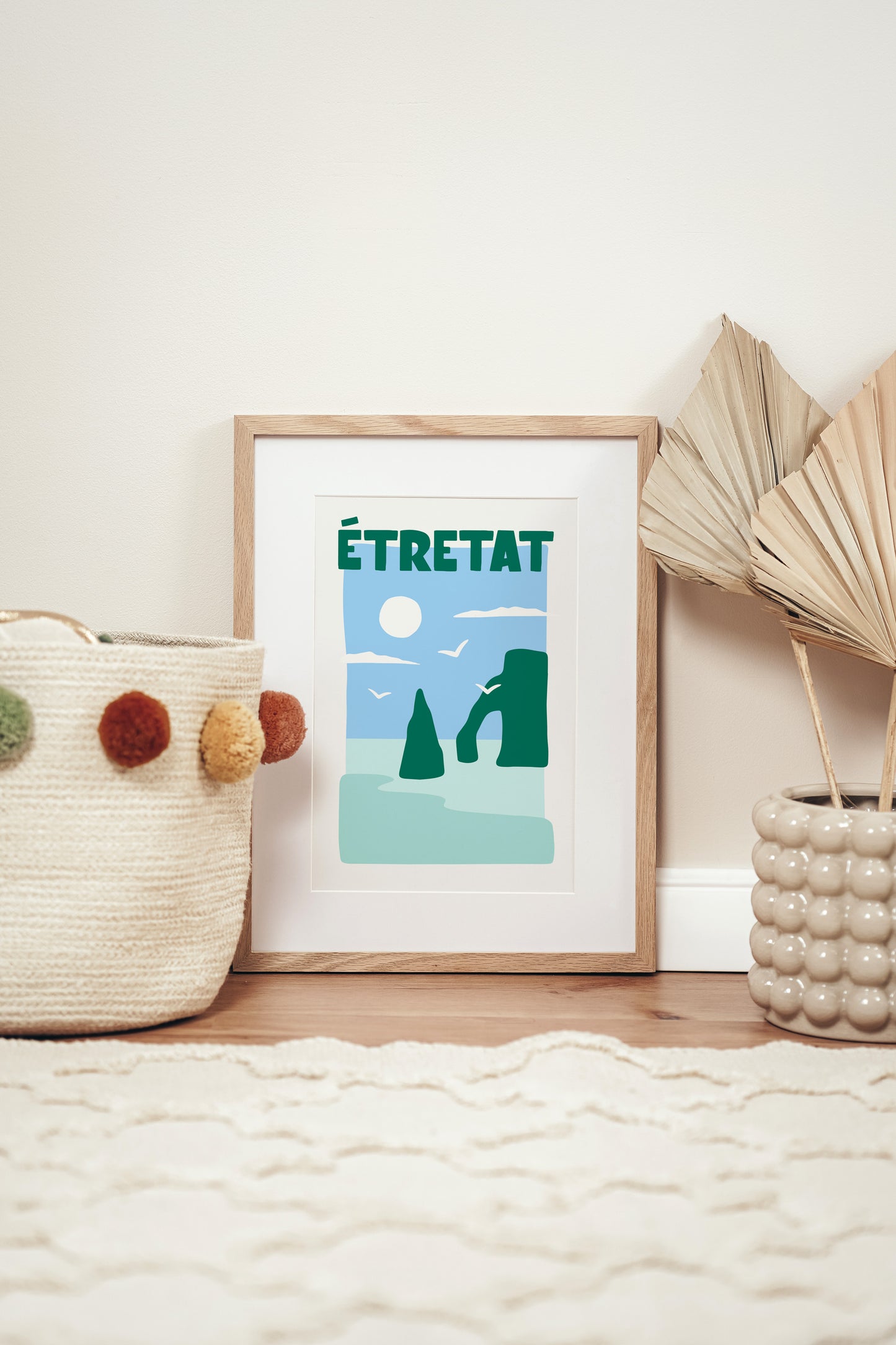 Affiche ville Étretat