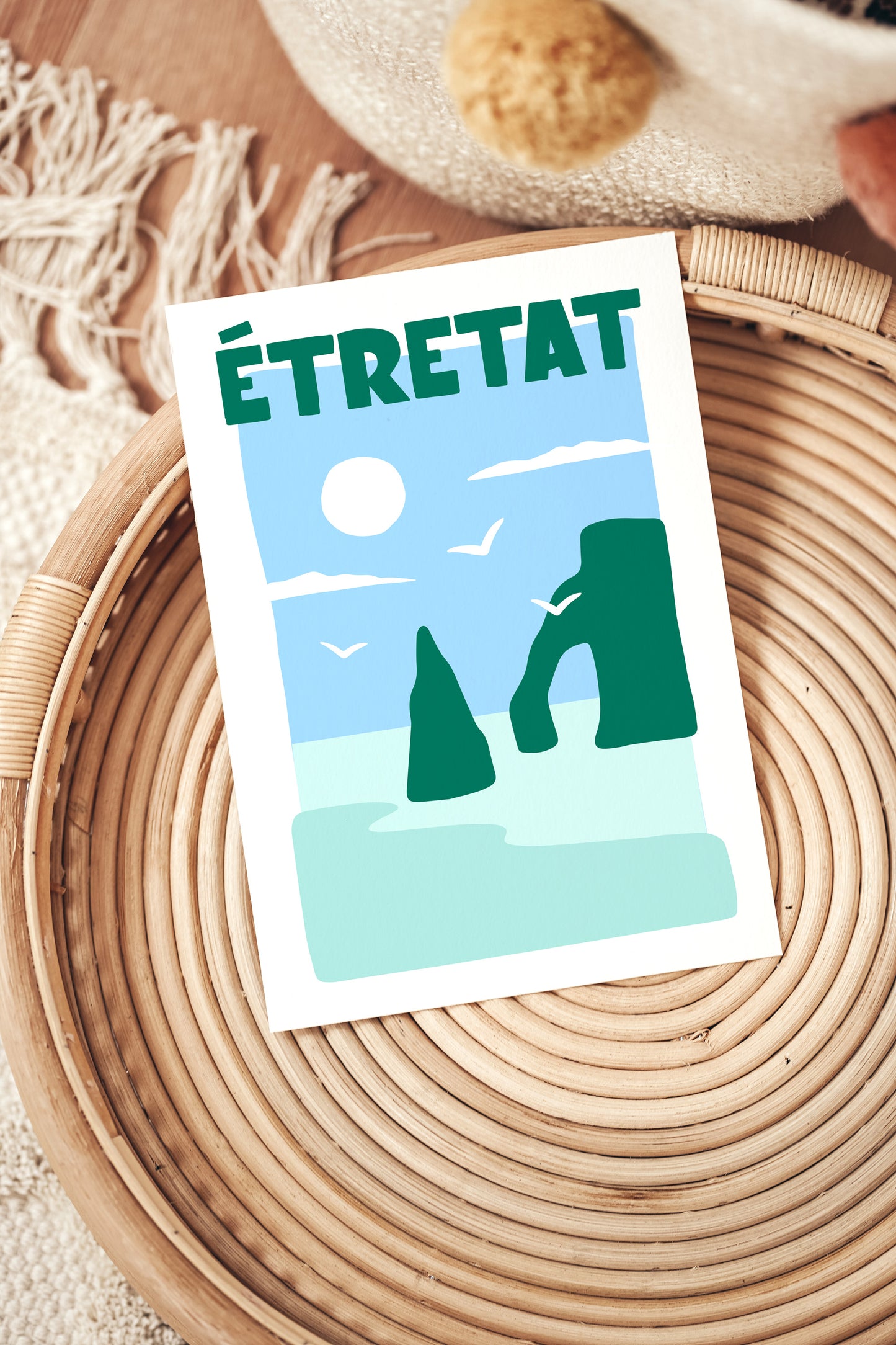 Affiche ville Étretat