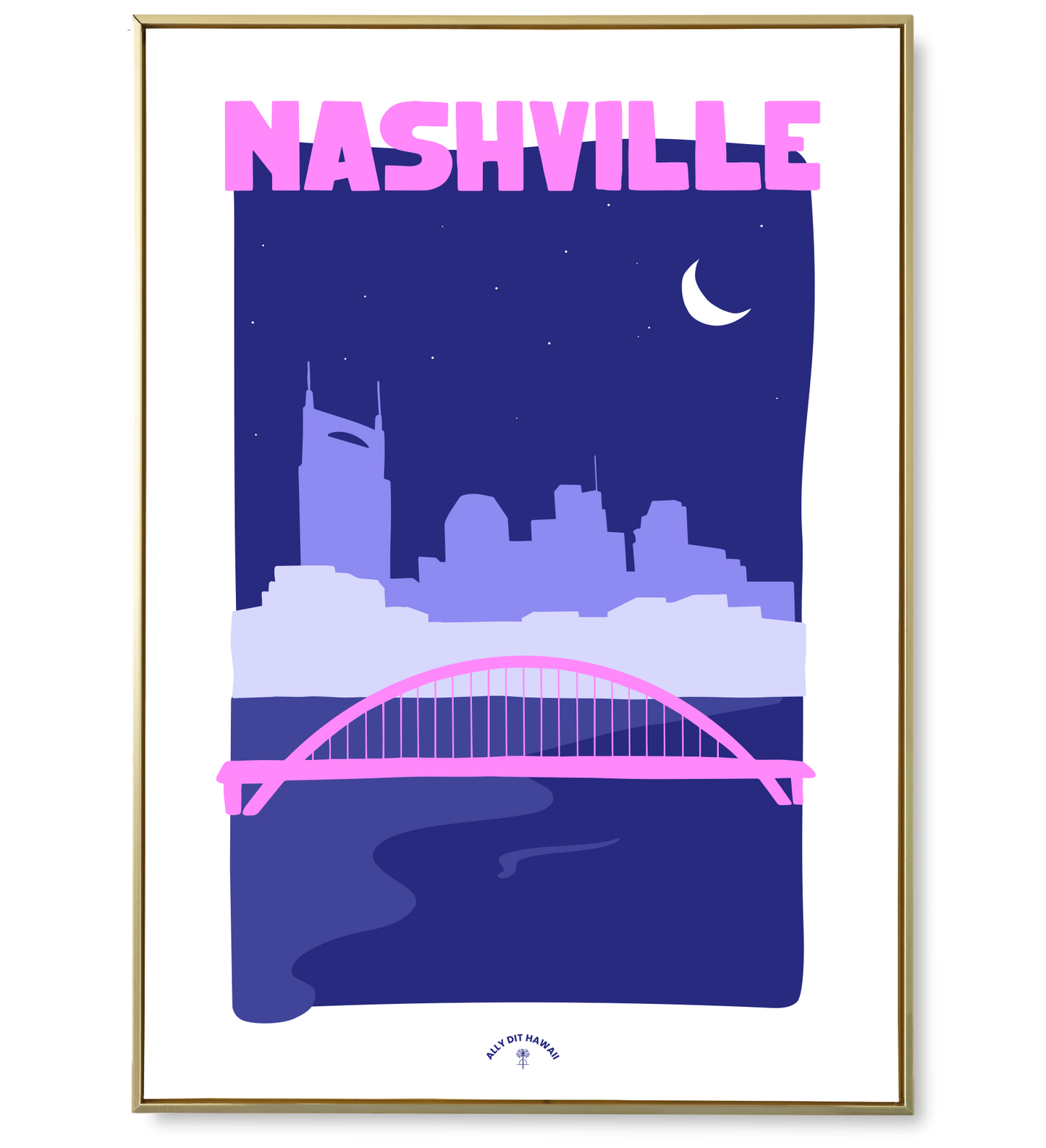 Affiche ville Nashville