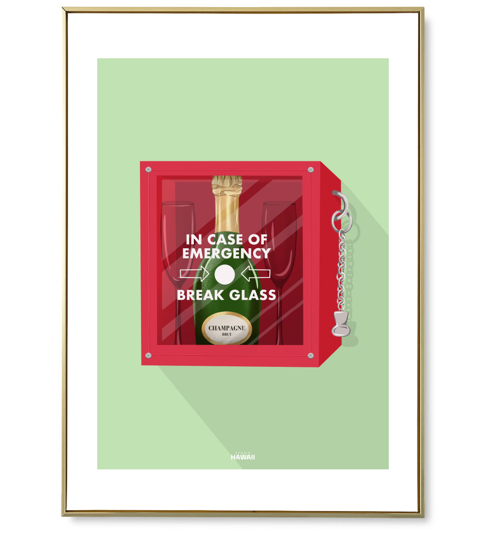 Affiche Emergency Champagne