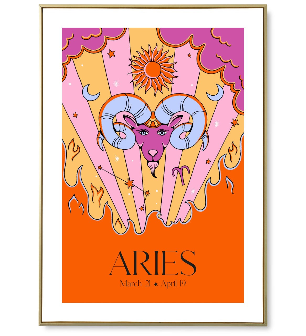 Affiche astro Aries