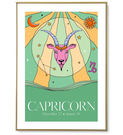 Affiche astro Capricorn