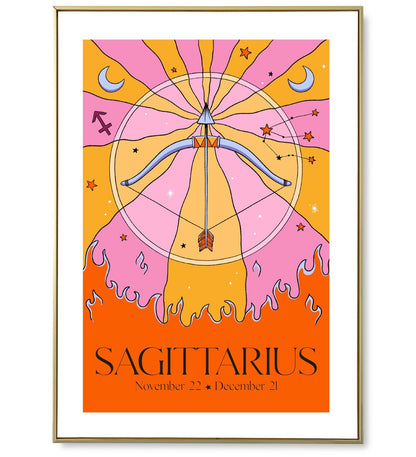 Affiche astro Sagittarius