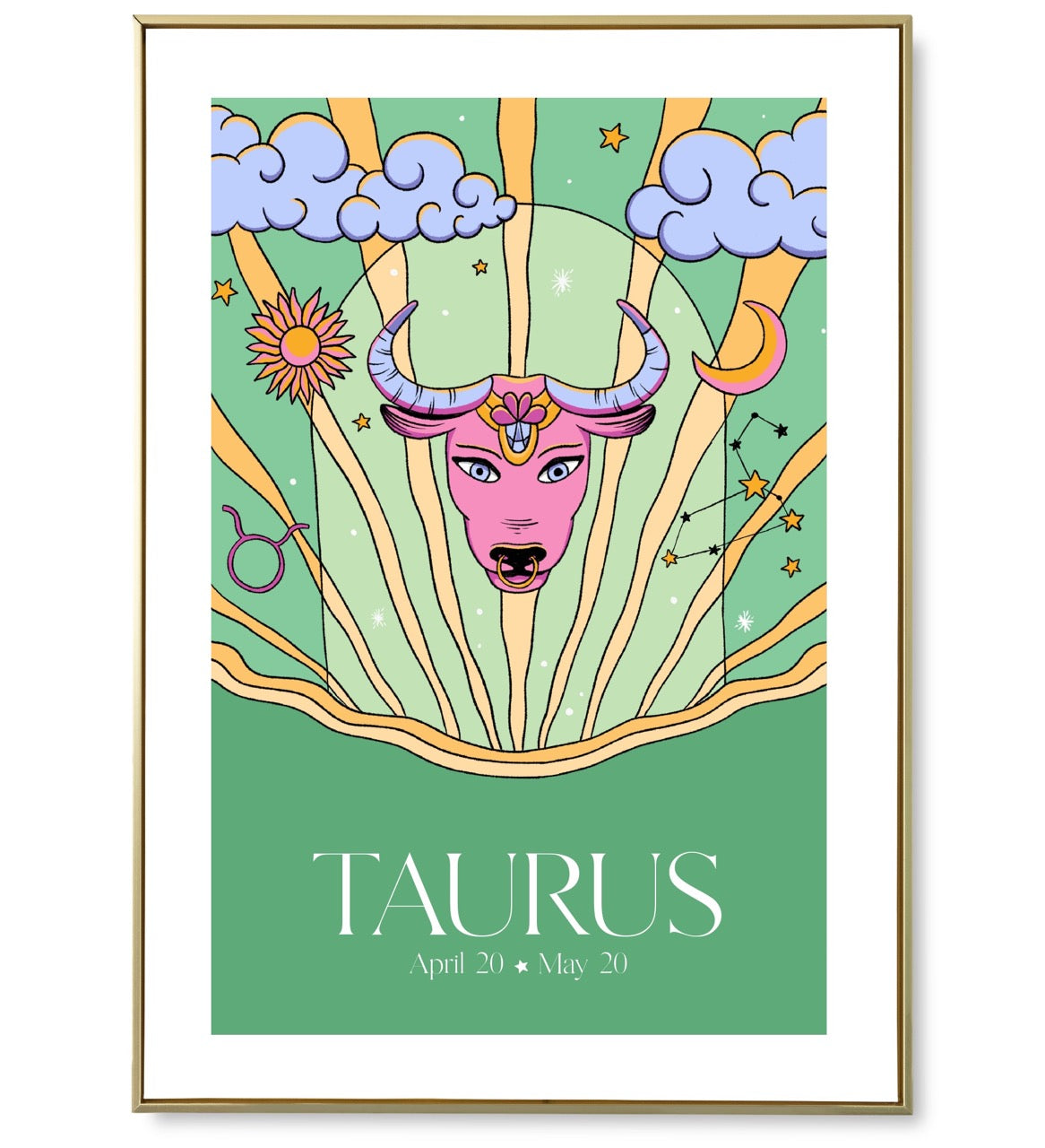 Affiche astro Taurus