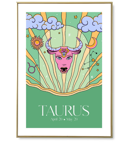 Taurus astro poster