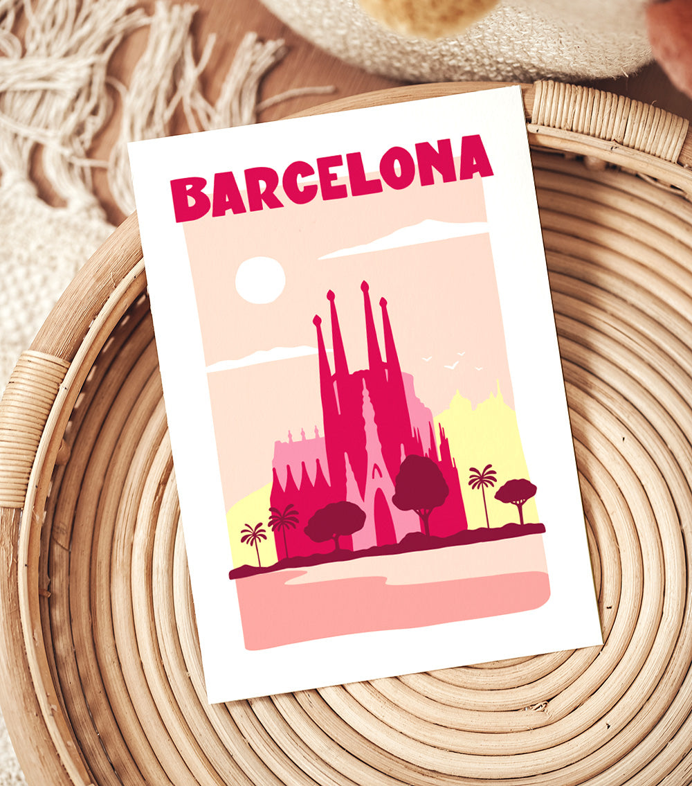 Affiche ville Barcelona