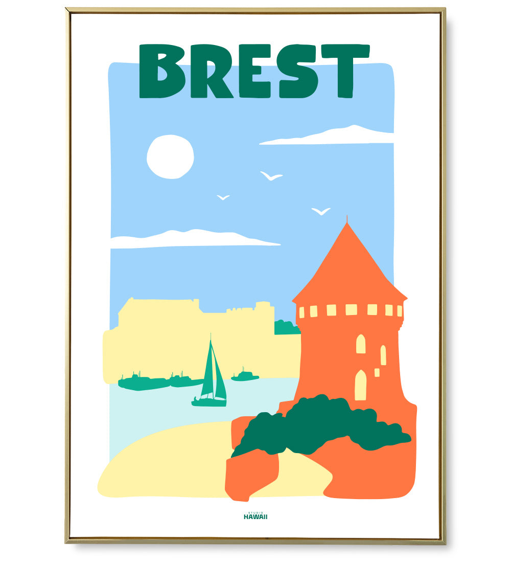 Affiche ville Brest