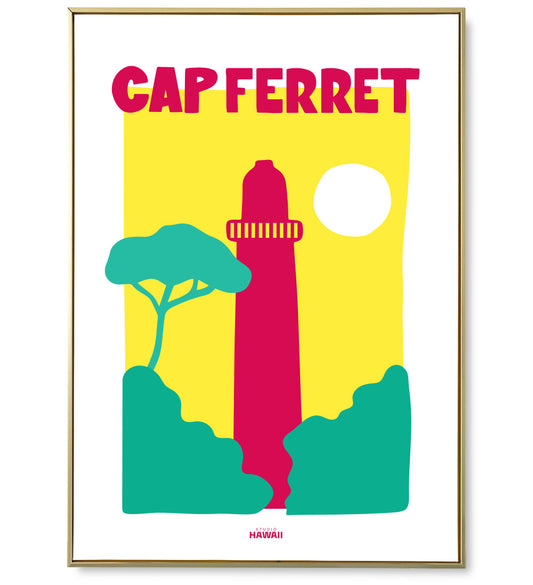 Affiche ville Cap Ferret