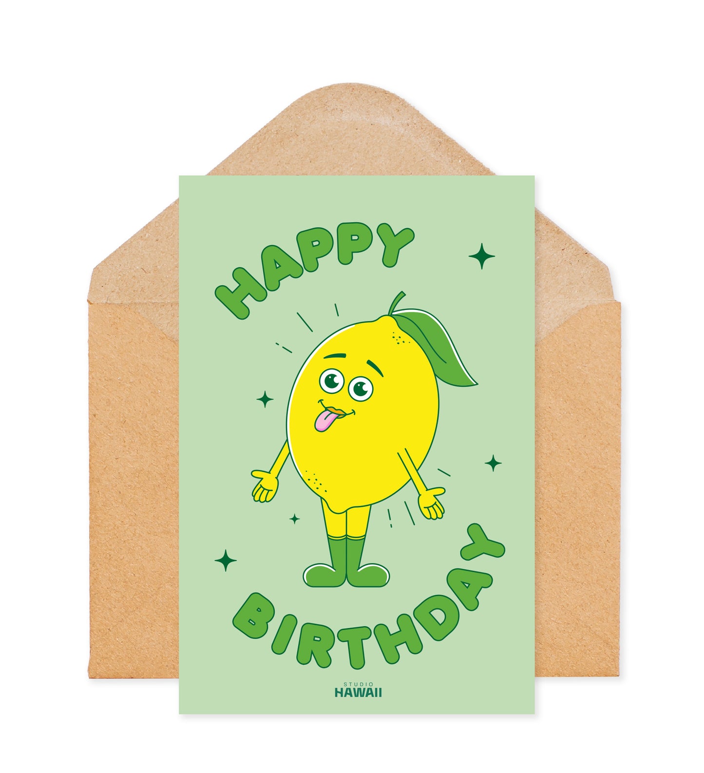 Carte d'anniversaire Citron joyeux